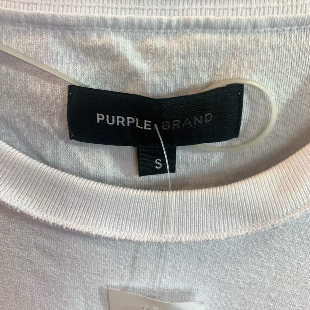 Purple Brand Endure til the End White Graphic T-Shirt NWT S - Picture 4 of 6